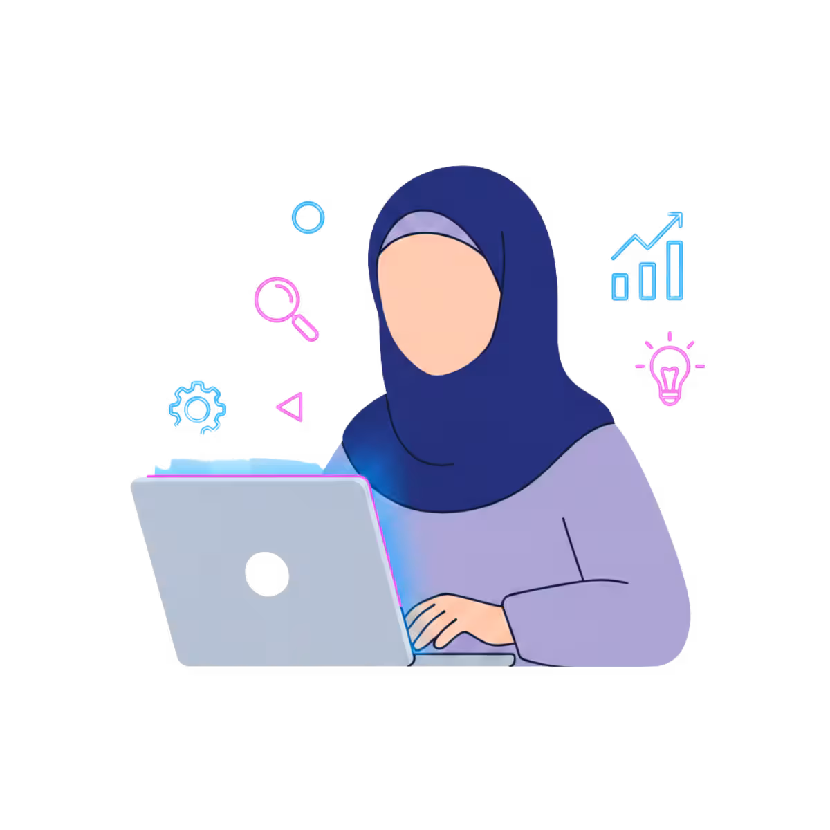 icone femme en hijab